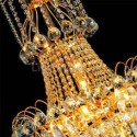 European Long Pendant Crystal Chandelier Living Room Lobby