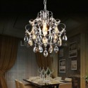 Modern Elegant Crystal Pendant Light Living Room Bedroom