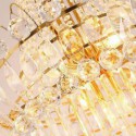 Elegant Long Pendant Crystal Chandelier Living Room Lobby