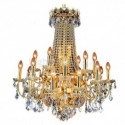 European Luxury Crystal Chandelier Living Room Duplex Stair Pendant Light