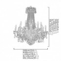 European Luxury Crystal Chandelier Living Room Duplex Stair Pendant Light