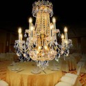 European Luxury Crystal Chandelier Living Room Duplex Stair Pendant Light