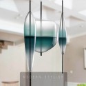 Modern/ Contemporary Gradient Color Pendant Light with Glass Shade