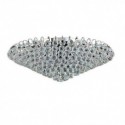 European Style Crystal Flush Mount Round Shape Ceiling Light Bedroom Living Room