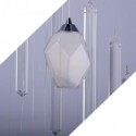 Modern Large Cluster Pendant Light Long Pendant Crystal Chandelier Duplex Staircase