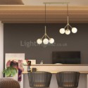 Nordic Brass Pendant Light Creative Glass Ball Lighting Bedroom Office