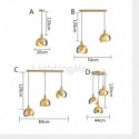 Nordic Brass Pendant Light Opening Brass Mini Light Fixture Living Room Office