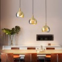 Nordic Brass Pendant Light Opening Brass Mini Light Fixture Living Room Office