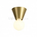 Nordic Brass Mini Flush Mount Ceiling Light Living Room Aisle