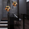 Geometric Pendant Light Diamond Shaped 3D Translucent Design