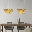 3D Natural Rock Pendant Light Semitransparent Shade Modern Pendant Light