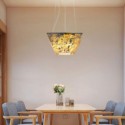 3D Natural Rock Pendant Light Semitransparent Shade Modern Pendant Light