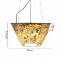 3D Natural Rock Pendant Light Semitransparent Shade Modern Pendant Light