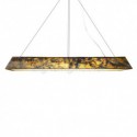 3D Natural Stone Chandelier Translucent Shade Modern Pendant Light