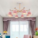 Nordic Macaron Pendant Light Creative Wood Chandelier Study Living Room