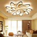 Modern Simple Flush Mount Acrylic Windmill Ceiling Light Living Room Study