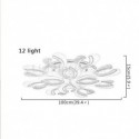 Modern Simple Flush Mount Acrylic Heart-Shape Ceiling Light Living Room Study