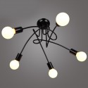 Black Country Metal 5 Light Chandelier