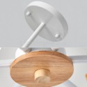 Nordic Macaron Pendant Light Creative Wood Chandelier Study Living Room