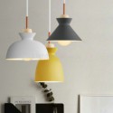 Macaron Pendant Light Nordic Simple Iron Arti Three Lights Fixture Restaurant Bar