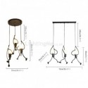 Modern Pendant Light Creative Little Man Shape Lamp Individual Home Light Bar Bedroom Lamp