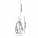 American Pastoral Style Pendant Light Bird Cage Shape Lamp Iron Finish Light Bedroom Lighting