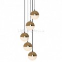 Nordic Cluster Pendant Light Creative Circle Shape Lamp Bedroom Dining Room Lighting