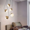 Nordic Cluster Pendant Light Creative Circle Shape Lamp Bedroom Dining Room Lighting