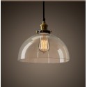 Retro / Vintage Pendant Light with Glass Shade