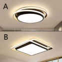 Modern Simple Flush Mount Geometric Ceiling Light Square Frame Lamp Living Room Bedroom Light