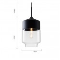 Modern/ Contemporary Pendant Light with Glass Shade