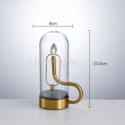 Rechargeable Desk Lamp USB Flame Water Droplet Warm White Atmosphere Lamp