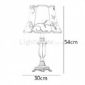 European Resin Table Lamp Bedside Embroidery Desk Light