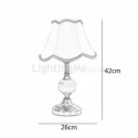 Fabric Table Lamp Nordic Bedside Light Glass Decoration Desk Lamp