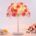 European Table Lamp Rose Flower Bedside Lamp Wedding Party Decoration Light