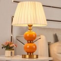 American Ceramic Table Lamp Creative Bedside Lamp Luxury Postmodern Gourd Table Light