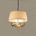 3 Light Rustic / Lodge Vintage Pendant Light