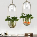 Rustic / Lodge Metal Glass Pendant Light