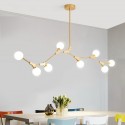 Nordic Pendant Light Milky White Round Chandelier Lamp Living Room Bedroom Lighting