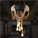 Country Vintage 6 Light Pendant Light