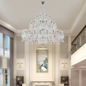 50 Light Clear Luxurious Huge Candle Style Crystal Chandelier