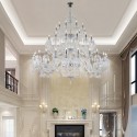 50 Light Clear Luxurious Huge Candle Style Crystal Chandelier