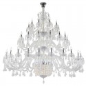 50 Light Clear Luxurious Huge Candle Style Crystal Chandelier