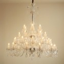 36 Light Clear Luxurious Candle Style Crystal Chandelier