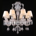 8 Light Clear Candle Style Crystal Chandelier