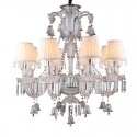 8 Light Clear Candle Style Crystal Chandelier