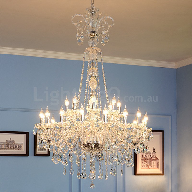 24 inch deals crystal chandelier