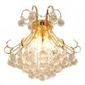 3 Light Gold Candle Style Crystal Chandelier