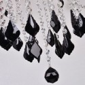 12 Light Black Candle Style Crystal Chandelier