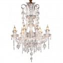 6 Light Clear Candle Style Crystal Chandelier